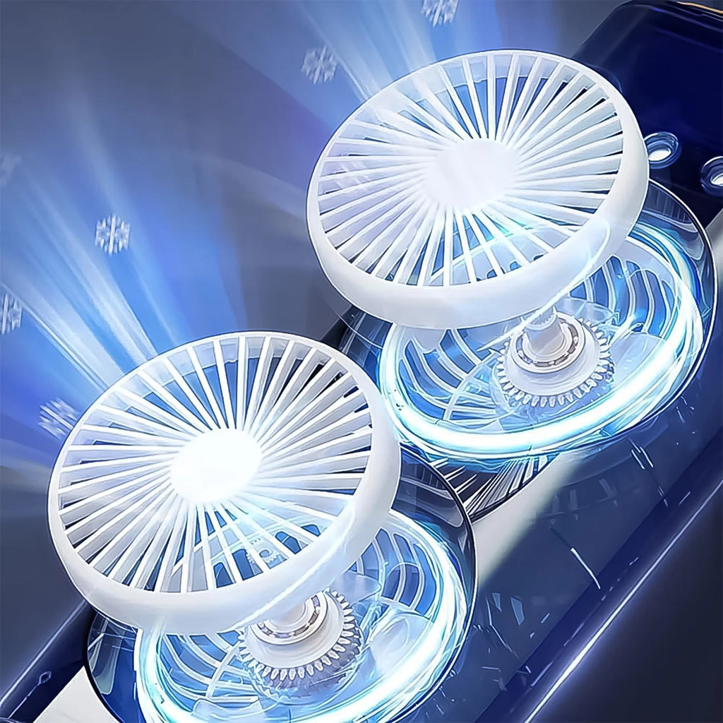 ❄️ Electric Double-Head Air Cooler Fan with Mist & Remote