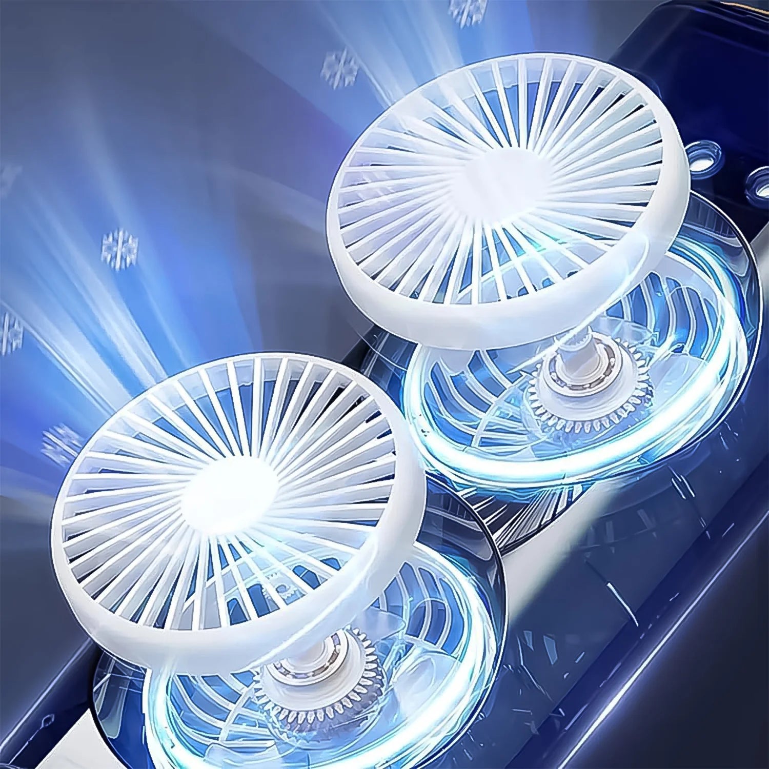 ❄️ Electric Double-Head Air Cooler Fan with Mist & Remote