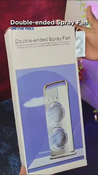 ❄️ Electric Double-Head Air Cooler Fan with Mist & Remote